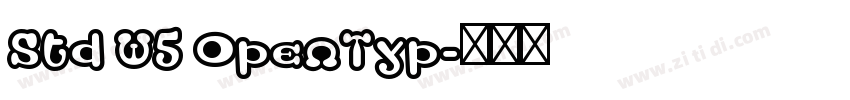 Std W5 OpenTyp字体转换